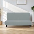 thumbnail image 4 of Elastics Armless Sofa Bed Slipcover Polyester Futon Sofa Slipcover Couch Covers for Futon Couch Furniture Protectors, 4 of 14