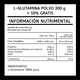 thumbnail image 4 of Suplemento L- Glutamina Polvo Sabor Natural (300 Gr + 50% Extra) Pronat PW-498, 4 of 6