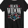 thumbnail image 3 of Marvel - Black Widow Collegiate - Toddler And Youth Short Sleeve Graphic T-Shirt, 3 of 5