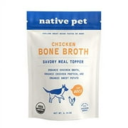 Native Pet Bone Broth for Dogs | Dog Bone Broth & Dog Food Topper for Picky Eaters | Cat Food Toppers | Dog Gravy Topper for Dry Food | Chicken Bone Broth Powder for Dogs | Bone Broth for Cats