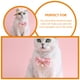 thumbnail image 5 of Collar de gato con perlas, delicado collar para perro con lazo, collar para cachorro, accesorio decorativo para perro, 5 of 7
