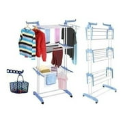 GENERICO Tendedero Organizador Colgador Ropa Plegable 3 Niv