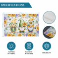 thumbnail image 6 of Sunflowers Placemats Set of 4, Spring Flowers Gnomes Hydrangea Daisy Wood Placemats for Dining Table, Place Mats for Kitchen Tabletop, Waterproof Wipeable Dining Table Mats Set, 6 of 9