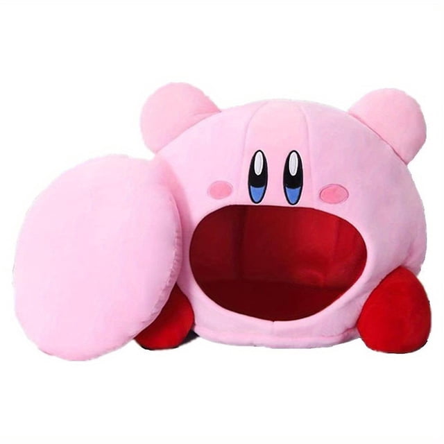 Kirby Speltillbehör Inandningsbart Napphuvudband Kudde Rosa Hatt Plyschleksak