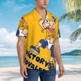 thumbnail image 4 of Lsque Sml Jeffy Pattern Hawaiian Shirt for Men Unisex Summer Beach Casual Short Sleeve Cotton Linen Button Down Shirts-3X-Large, 4 of 6