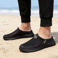 thumbnail image 6 of CHICVOMEY Mules for Men Arch Support Lightweight Breathable Mesh Open Back Shoes Comfortable Outdoor Walking Casual Slip On Work Shoes, 6 of 7