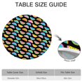 thumbnail image 4 of Round Picnic Table Cloth 100% Waterproof & Oil Proof, Elastic Fitted Table Cover for 36"-44" Round Tables, for Dining, Camping, Outdoor, 4 of 5