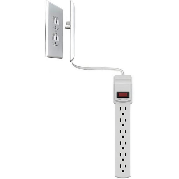 Sleek Socket UltraThin Electrical Outlet Cover with Surge Protector 6