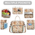 thumbnail image 2 of Pioneer Flower Floral Print Pattern Womens Lunch Box for Work,Insulated Large Lunch Bag for Tween and Teen,Loncheras Para Mujer,Leakproof Adult Lunch Bag for Work,Beach,Travel,Picnic,Camping, 2 of 7