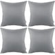 thumbnail image 1 of Thmyo Paquete de 4 fundas de almohada decorativas 100% algodón, cómodas y sólidas, fundas de almohada cuadradas, sublimación en blanco, fundas de almohada navideñas para sofá (18x18 pulgadas/45x45cm,, 1 of 4