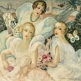 thumbnail image 2 of Wegener, Gerda 12x12 Gold Ornate Wood Framed with Double Matting Museum Art Print Titled - Les femmes fatales, 2 of 4