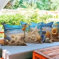 thumbnail image 3 of Dashan Nautical Throw Pillow Covers 18x18 Set of 4,Summer Beach Ocean Decorative Pillow Cases for Bedroom Sofa Couch, 3 of 6