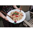 thumbnail image 3 of Melamine Round Shallow Bowl - Serving Bowl for Appetizers, Side Dishes, Salads and More - Pair with One of Our Hand-Painted Minis - White, 3 of 4
