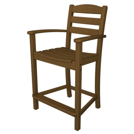 POLYWOOD® La Casa Cafe Recycled Plastic Counter Height Arm Chair