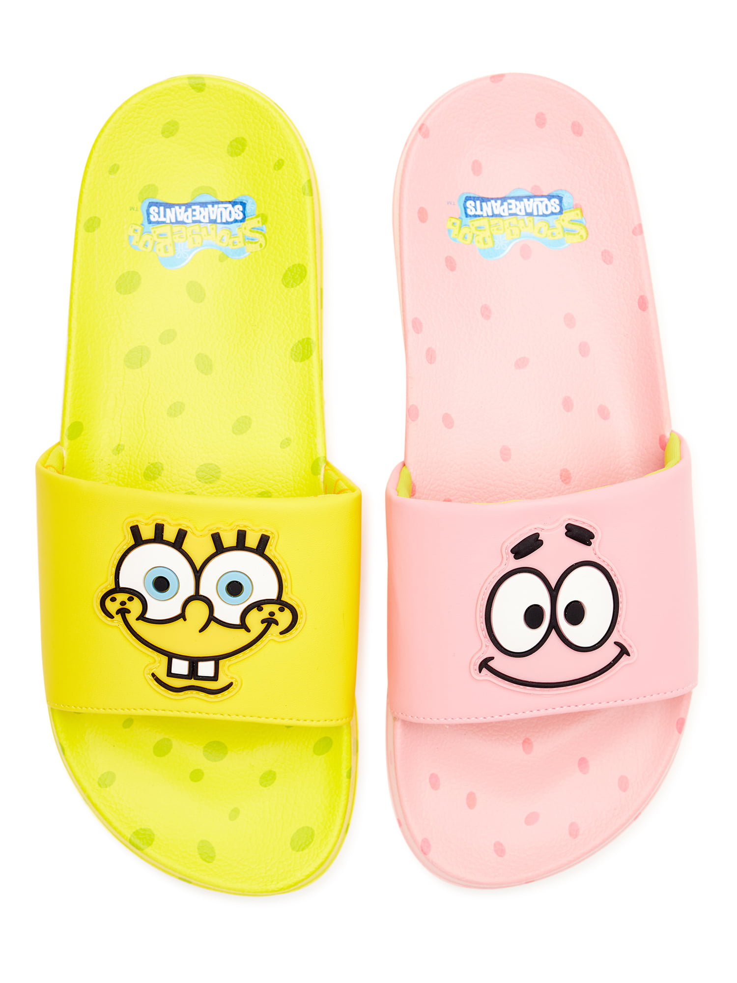 Nickelodeon Boys' Sandals SpongeBob And Patrick Beach/Pool Soccer ...