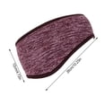 thumbnail image 2 of Maoww Winter Running Headband Windproof Ear Muffs Elasticity Fleece Head Protector Hearing Protection ple Style for Outdoor Riding Coffee Type3 NO3, 2 of 6