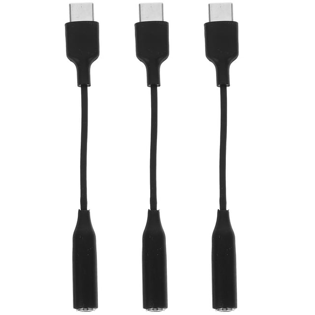 3 Pcs Adaptateurs Audio USB-C vers 3,5 mm Connecteurs de Prise pour Écouteurs