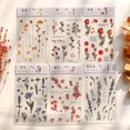 thumbnail image 3 of Journamm 12 calcomanías Transparentes De Flores De margaritas naturales De margaritas para mascotas suministros De Flores hojas De Plantas, 3 of 4