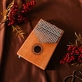 thumbnail image 3 of Mini Thumb Piano Instrumento musical portátil Pequeño piano para principiantes 17 teclas Eigraketly EL011393-00, 3 of 5