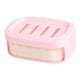 thumbnail image 4 of Jabonera con drenaje, jabonera desmontable, jabonera con drenaje automático Rosa claro, 4 of 9