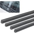 thumbnail image 1 of LAICAIW 4 Pieces Car Windshield Bracketless Wiper Rubber Filler Strip, 34 Inches Car Size Adjustable Wiper Substitution Rubber Strip, Suitable for Car Front Rear Windshield, Doors, Windows (Black), 1 of 7