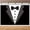 5x3ft, variant on 9x6ft Black Tuxedo Backdrop Gentleman Tuxedo White Shirts Suit Bow Tie Photography Background Men Father's Day Birthday Party Decor Banner Vinyl Photo Booth Props