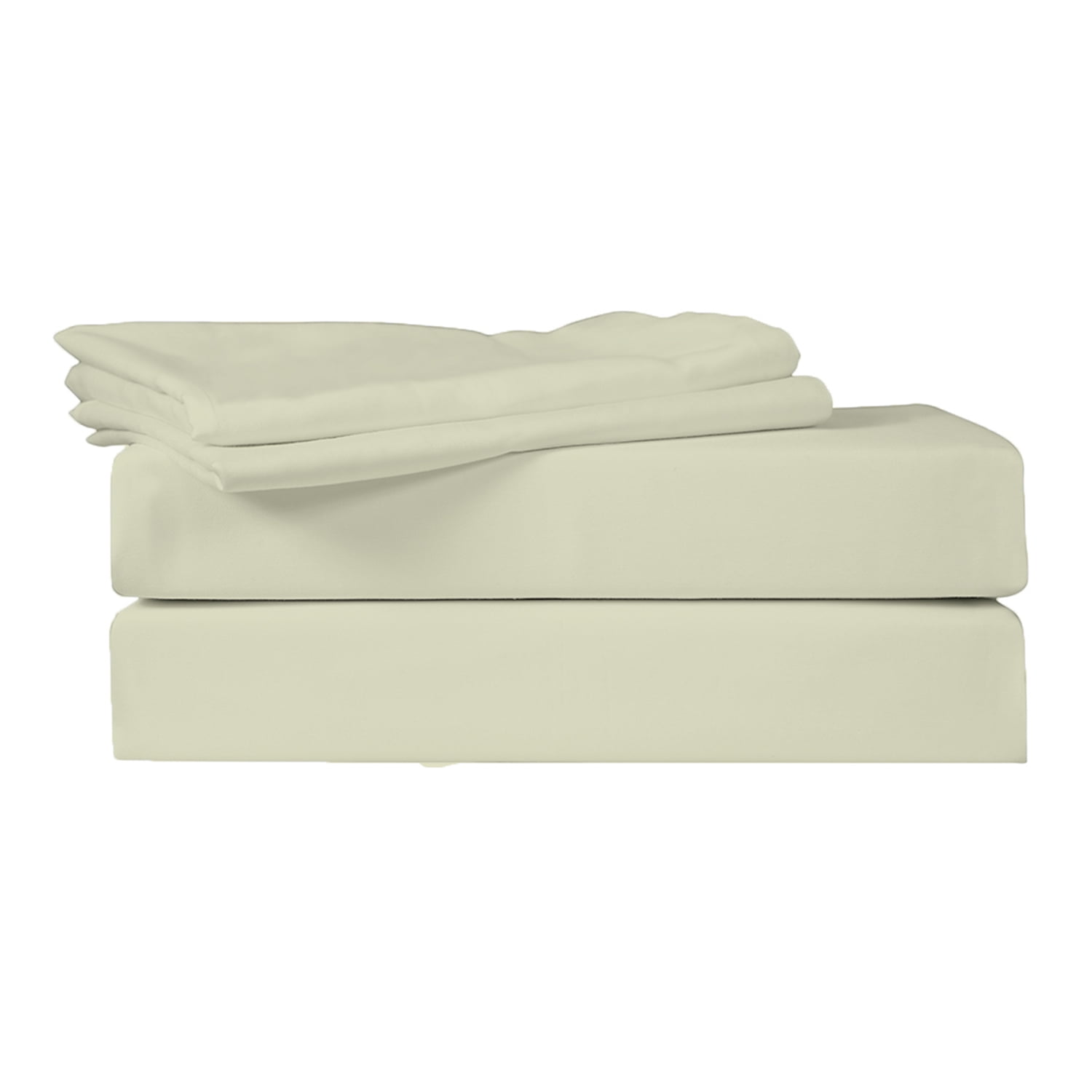 Just Linen 540 TC 100 Egyptian Quality Cotton Sateen, Solid Ivory