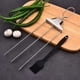 thumbnail image 2 of Brochetas de parrilla de 3 vías,Brochetas de acero inoxidable semiatuo para el hogar con barra de empuje,Brochetas de metal reutilizables para asar, 2 of 5