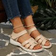 thumbnail image 6 of hopeusnice Women's Sandal Plus Size Available Thick Sole Comfortable Wear Fashionable Design For Various Foot Sizes Beige 36, 6 of 9