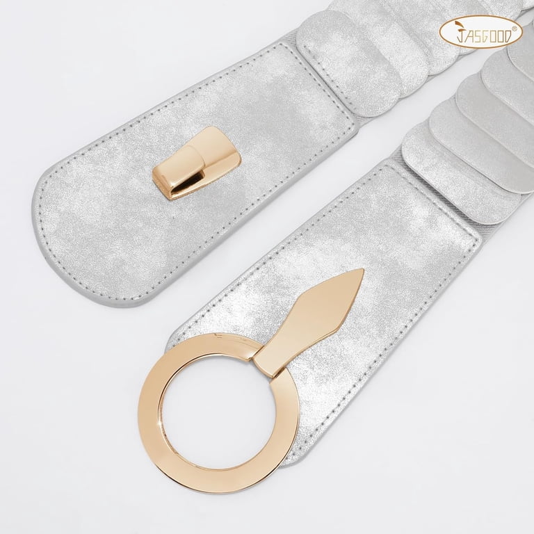 Women Wide Elastic Waist Belt Fashion Vintage Stretch Dress  display picture 1