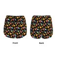 thumbnail image 4 of Disketp Flowe Rooster Print Women's Shorts Workout Shorts for Athletic Gym Running Shorts with Phone Pockets Small, 4 of 8