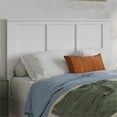 thumbnail image 2 of Pemberly Row Madison Full Solid Wood Panel Headboard in White, 2 of 6