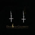 thumbnail image 3 of Diamond Celebrity's Women's stud in 925 White Sterling Silver 0.15ct Diamond Stud Men's Earrings, 3 of 14