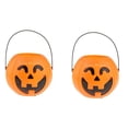 thumbnail image 1 of Halloween Kids Trick Or Treat Candy Bucket con Asa Candy Basket Bowl Pumpkin-2Pcs, 1 of 8