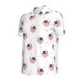 thumbnail image 3 of Daiia Umbrella Cat Pattern Men’s Polo Shirts,Solid Deck Shirt,Classic Fit, Breathable Cotton Polo for Casual and Sport Wear-4X-Large, 3 of 9