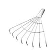thumbnail image 1 of jinwen 8 Tines Garden Rake Head Turf Rake Head Manual Weeder Thatch Rake Head Leaf Rake flat tines, 1 of 9
