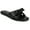 Black, variant on Womens Prylin Slip On Bow Flat Sandals