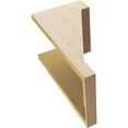thumbnail image 6 of 10"W x 10"D x 20"H Wide Burlington Rough Cedar Woodgrain TimberThane Corbel, Primed Tan, 6 of 6