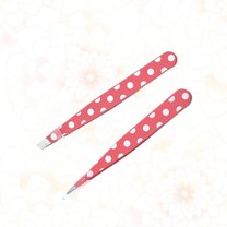LABSERRON Stainless Steel Tweezers for Eyebrows 2Pcs Shape for Balanced and Stable Use