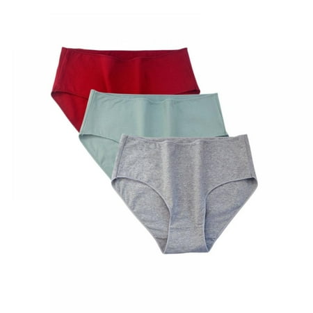 

Xmarks Womens Underwear Cotton Panties for Women Underpants Briefs Hipster Bikini 3 Pack XL