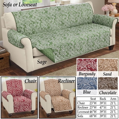 by Collections Etc Paisley Reversible Furniture Cover Protector 