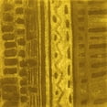 thumbnail image 1 of Ahgly Company Machine Washable Indoor Square Southwestern Yellow Country Area Rugs, 7' Square, 1 of 4