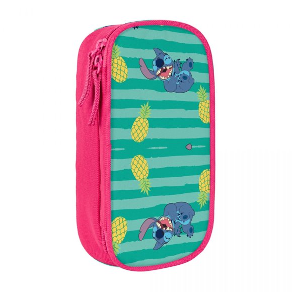 Stitch Stripes And Pineapples Pencil Cases Creative Pen Bags Big Capacity Schools Pencilcases