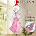 thumbnail image 4 of Vidriera KUNDGLA Pink Angel Suncatcher de 9 x 11 cm, 4 of 9