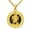 B, variant on Patron Saint Necklace for Men,St.Patrick,14K Gold Plated Black Onyx, Protection Gift