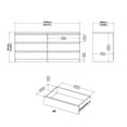 thumbnail image 5 of Home Square 3 Piece Bedroom Set with Dresser and 2 Nightstands in White, 5 of 13