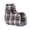 Brown&Indigo Checker, variant on Heel Protector Cushion Soft Foot Pillow with Adjustable Straps for Bed Sores Relief, Bedridden Patients, and Injury Recovery,Brown