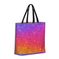 thumbnail image 2 of Naloa Holiday Shiny Tote Bag for Women, Foldable Tote Bag With Zipper, Large Shoulder Bag, Top Handle Handbag for Travel, Work, Shopping, 2 of 9