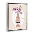 thumbnail image 4 of Stupell Industries Cheers Pastel Rosé Food & Beverage Painting Gray Floater Framed Art Print Wall Art, 25 x 31, 4 of 10