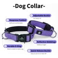 thumbnail image 4 of xianyou-Reflective Dog Collar and Leash Set,Adjustable Neoprene Padded Dog Collars for Puppy, Breathable Nylon Pet Collar for Small Medium Large Dogs(Small,Purple), 4 of 4